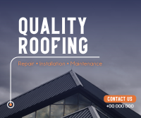 Quality Roofing Facebook Post Design