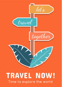 Travel Sticker Flyer Design