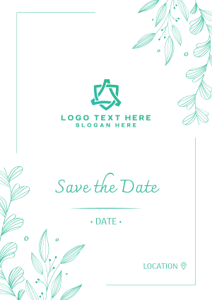 Save the Date Ornamental Plant Flyer Image Preview