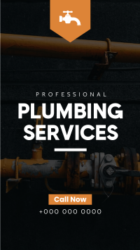 Plumbing Services Facebook Story Design