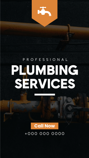 Plumbing Services Facebook story Image Preview