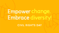 Empowering Civil Rights Day Animation Design