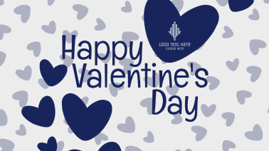 Valentine Confetti Hearts Facebook event cover