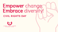 Empowering Civil Rights Day Facebook Event Cover Design