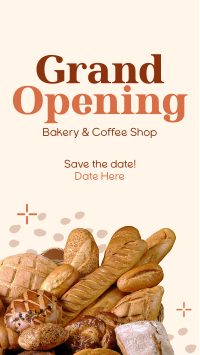 Bakery Opening Notice Facebook Story Design