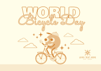 Celebrate Bicycle Day Postcard Image Preview