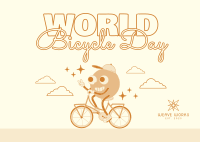 Celebrate Bicycle Day Postcard Image Preview