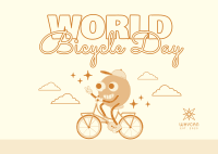 Celebrate Bicycle Day Postcard Design