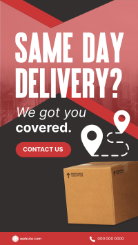 Express Delivery Package Instagram Reel Design