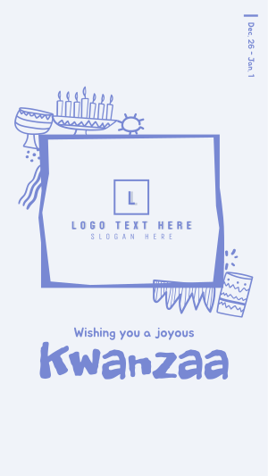 Kwanzaa Doodle Instagram story Image Preview