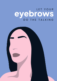 Expressive Eyebrows Poster Design