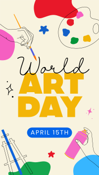 World Art Day Facebook story Image Preview