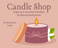 Candle Shop Promotion Facebook Post Design