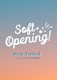 Soft Opening Launch Cute Flyer Image Preview