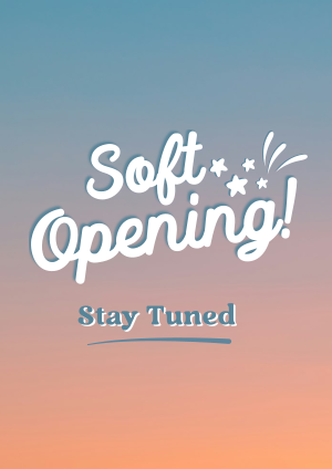 Soft Opening Launch Cute Flyer Image Preview