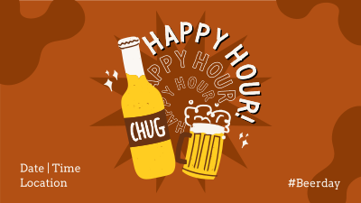 Happy Hour Drinks Facebook event cover Image Preview