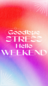 Stress Free Weekend TikTok Video Design