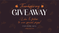 Thanksgiving Day Giveaway Facebook Event Cover Design