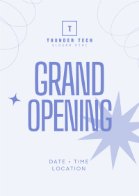 Modern Abstract Grand Opening Poster Image Preview