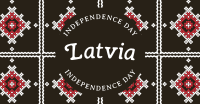 Traditional Latvia Independence Facebook Ad Design