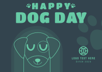 Dog Day Celebration Postcard Image Preview