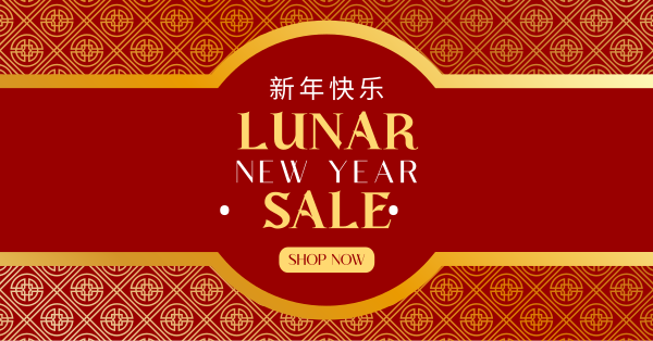 Oriental New Year Facebook Ad Design Image Preview