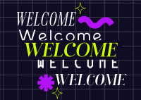 Futuristic Generic Welcome Postcard Image Preview