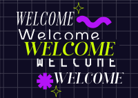 Futuristic Generic Welcome Postcard