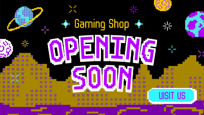 Pixel Space Shop Opening Facebook event cover Image Preview