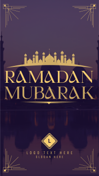 Mosque Silhouette Ramadan Instagram Reel Design