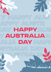 Australia Day Modern Poster Image Preview