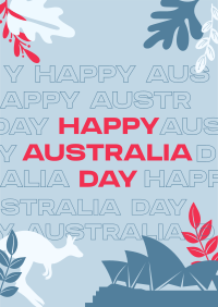 Australia Day Modern Poster Design