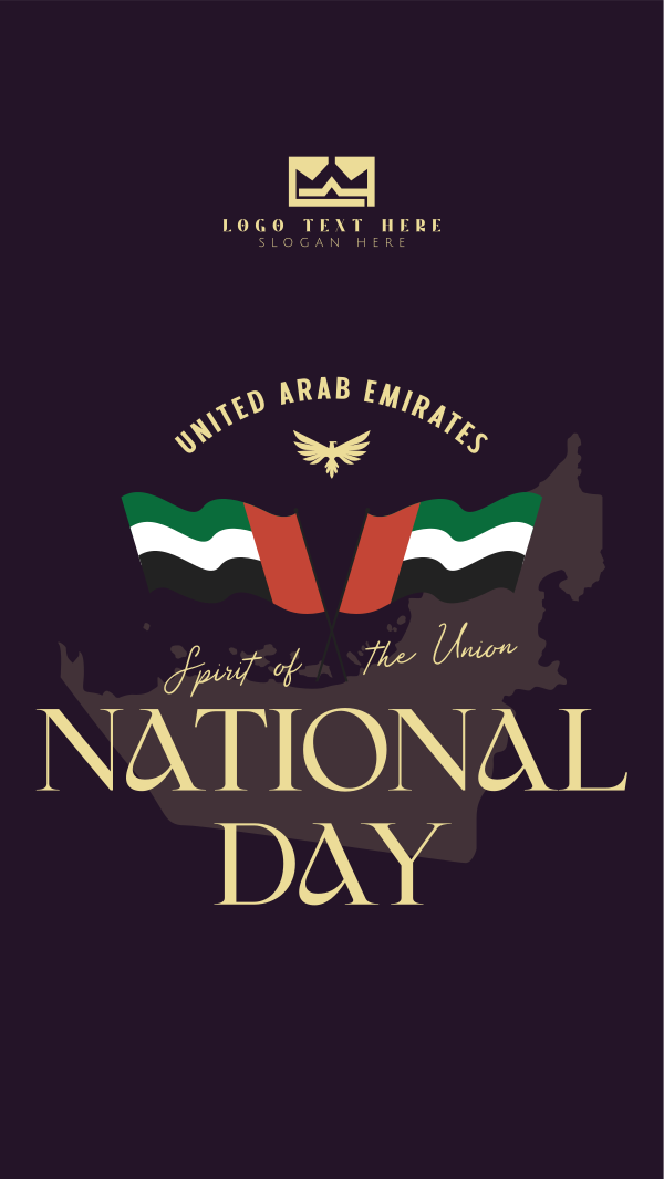Simple UAE Day Instagram Story Design