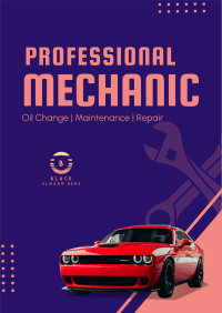 Professional Mechanic Poster Design