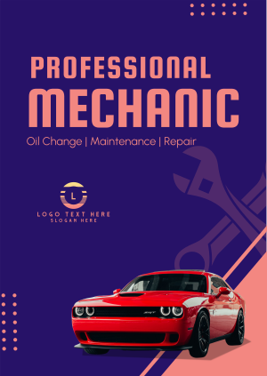 Professional Mechanic Poster Image Preview