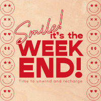 Smile Weekend Quote Instagram post Image Preview