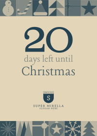 Modern Christmas Countdown Poster Image Preview