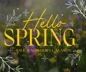 Hello Spring Facebook post Image Preview
