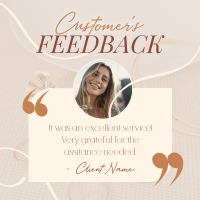 Minimalist Customer Feedback Instagram post Image Preview