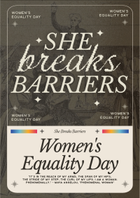 Retro Minimalist Women's Equality Flyer Preview