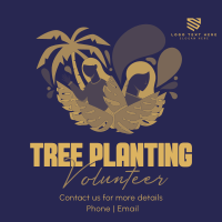Minimalist Planting Volunteer Linkedin Post Image Preview