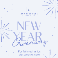 Sophisticated New Year Giveaway Linkedin Post Design