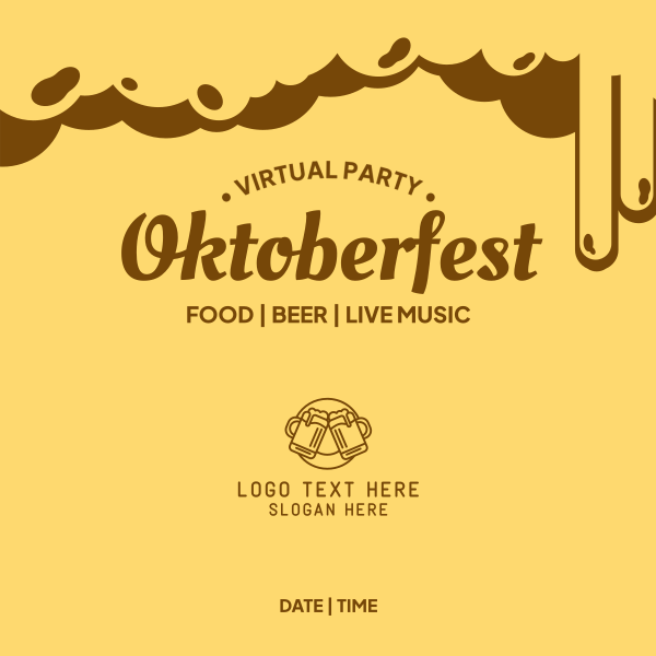 Virtual Oktoberfest Instagram Post Design Image Preview