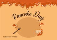 Pancake Day Promo Postcard Design