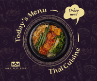 Thai Cuisine Facebook Post Design