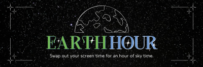 Earth Hour Sky Twitter header (cover) Image Preview