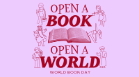 Minimalist Book Day Greeting Animation Preview