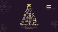 Christmas Tree Collage Facebook Event Cover Design