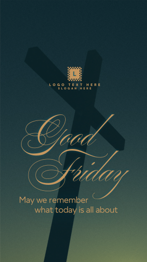 Good Friday Crucifix Greeting Instagram story Image Preview