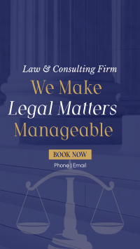 Making Legal Matters Manageable Facebook story Image Preview